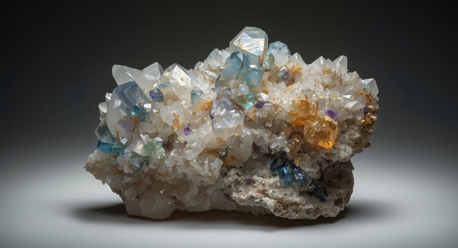 Comprehensive albite crystal specimen showing rare earth minerals