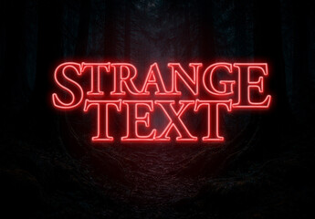 Strange Neon Text Effect