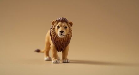 Compact lion collectible perfect for phone picture taking