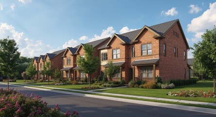 Increasing suburban housing options with brick veneer townhouses