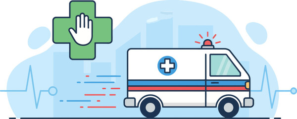 Healthcare and Medical Flat Vector Illustration. Clean and minimal design featuring doctors, nurses, patients, medical services, health technology, hospital care, telemedicine, and wellness themes.