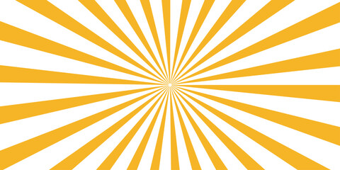 An abstract orange sunburst wallpaper design featuring bright vector rays and sunshine pattern