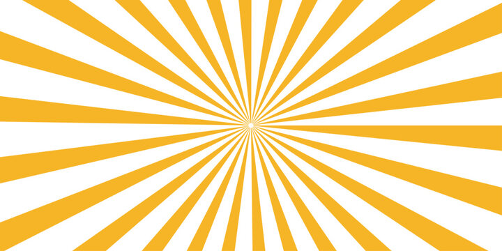 An abstract orange sunburst wallpaper design featuring bright vector rays and sunshine pattern