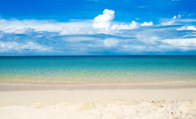 sand of beach caribbean sea