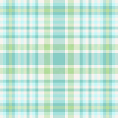 Green seamless pattern with checkered plaid pattern