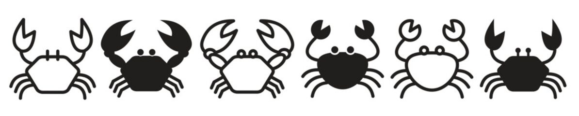 crab vector icon crab sign on background crab icon f © Amidc