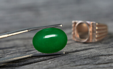 Jewelry manufacturing requires the selection of high-quality diamonds and gemstones.