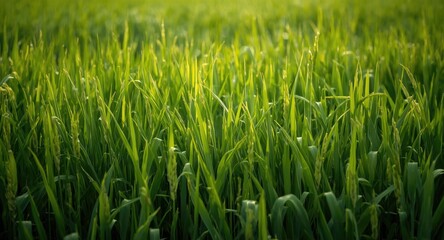 Obraz premium Flourishing phleum species contributing to rice paddy biodiversity