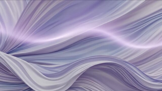 Lilac Silk Flow Abstract Swirls of Light and Shadow with Dreamy Texture.