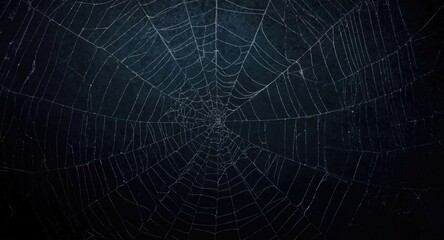 dark toned background with intricate spider web surface texture