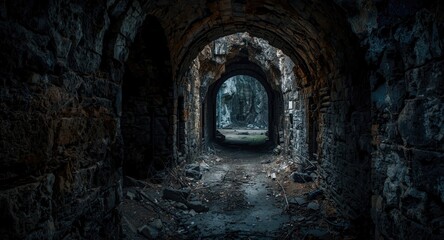 Obraz premium Abandoned mine shafts natural rough surface including copy space