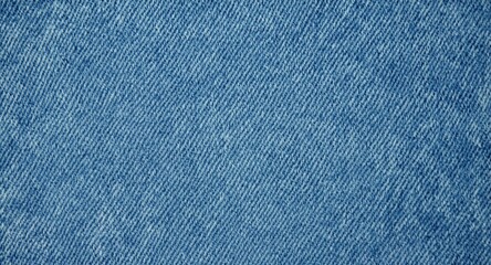 Copy space background showing worn blue jeans texture and detailed fabric weave