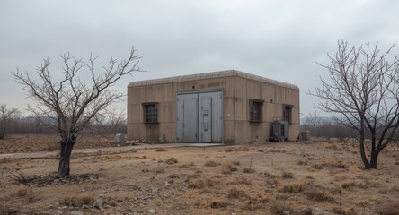 An isolated secure bunker for protected living