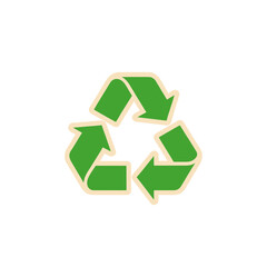 Obraz premium Recycle Arrow Icon Green Circular Arrows For Reuse