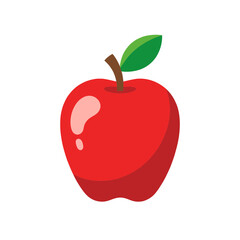 Red Apple Fruit Icon For Apps And Interfaces