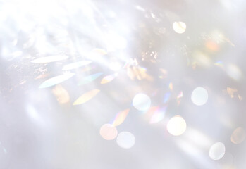 キラキラとした銀色のスペクトル背景