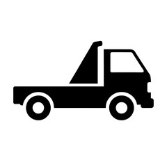 Tow Truck Icon Flat Vector Graphic For Automotive Service