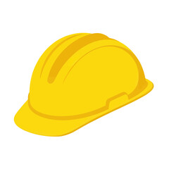 Fototapeta premium Yellow Hard Hat Safety Helmet 3d Icon For Construction Workers