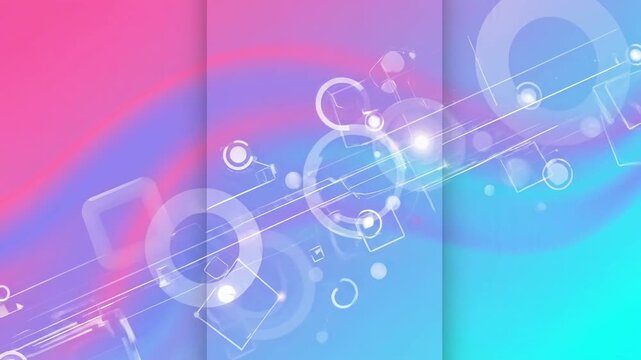 Modern Mobile App Interface Background Animation with Smooth Gradient