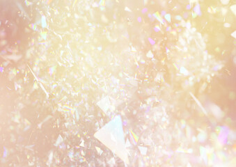 キラキラと輝くプリズムライト背景