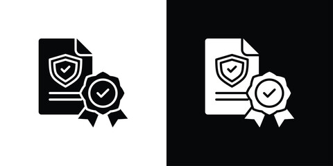 Policy Icon Sheet Black And White