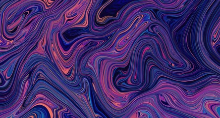 Obraz premium bright abstract fluid background designed by AI with colorful line patterns