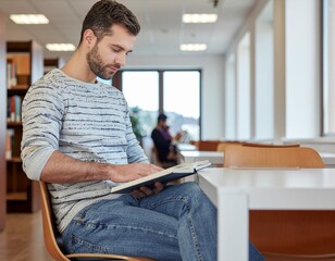 図書館での風景