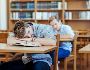 図書館での風景