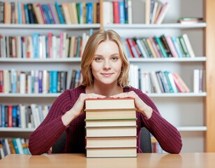 図書館での風景