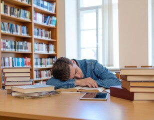 図書館での風景
