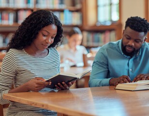 図書館での風景