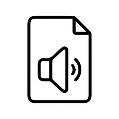 Audio File Document Icon