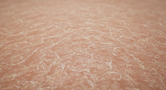 Close up of dry skin texture with visible cracks and wrinkles on surface