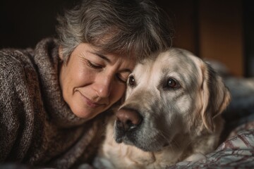 Support dog attends therapy session