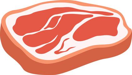 illustration raw meat