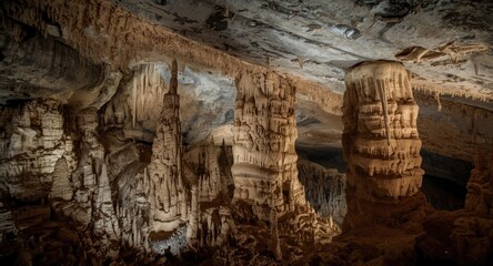 Largest cave interior showcasing vast natural formations and stunning geological features