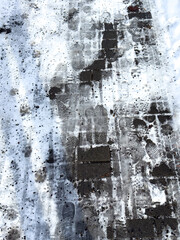 Black ice on a footpath 