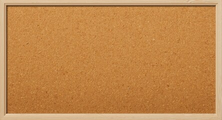Fototapeta premium Brown cork board textured background with yellow accents and copy space for adding text or design