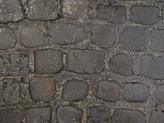Obraz premium Rustic Cobble Road Stone Ground Background