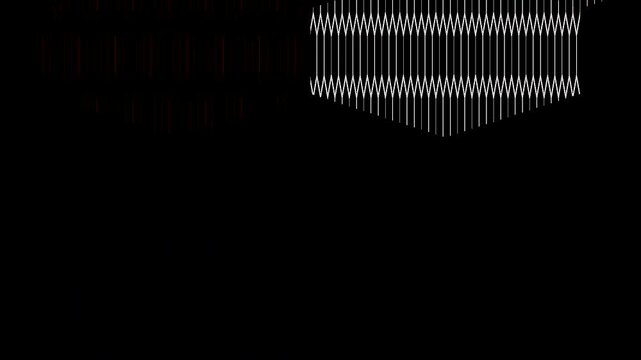 beautiful video colorful abstract bright light energy 4K of smooth lines waves glittering light effect on black background	