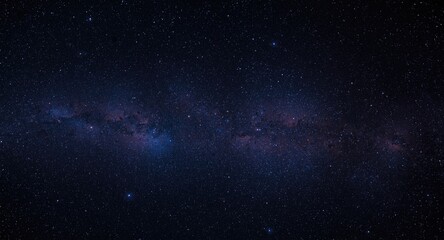 Fototapeta premium Limitless universe showcasing dense clusters of stars and galaxies