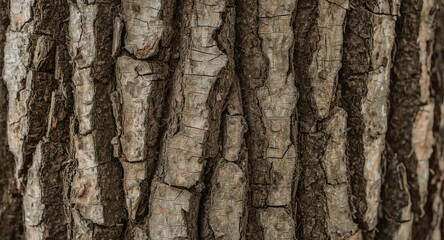 Close up capture of willow bark with textured grooves