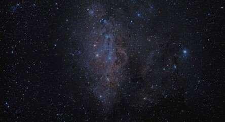 Fototapeta premium Astronomical landscape filled with scattered galaxies