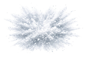 Obraz premium White powder explosion creating cloud splash effect