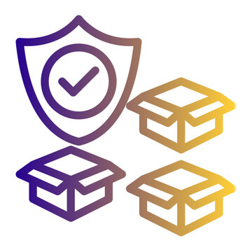 Extra inventory maintained to prevent stockouts caused by demand or supply variability (Outline Gradient Style)