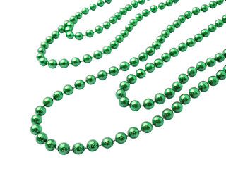 Fototapeta premium green beads necklace
