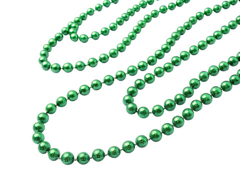 green beads necklace