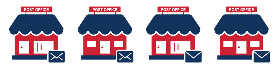 Post office mail icon, vector illustration