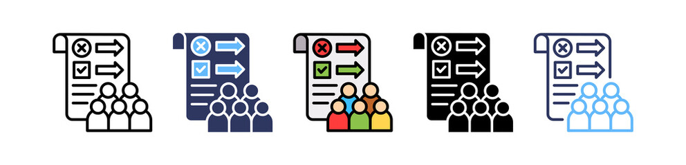 Fototapeta premium Social Norms isometric icon