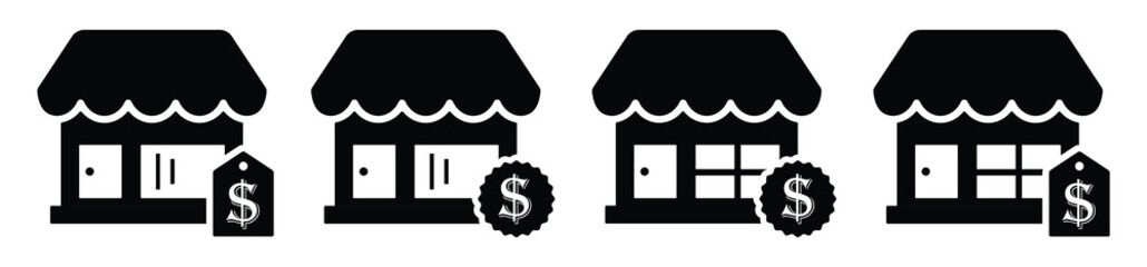 Store price icon. shop discount icon vector illustration